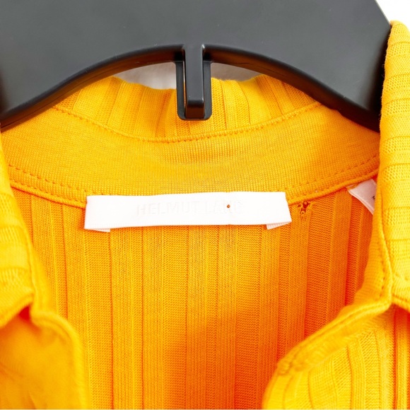 NEW Helmut Lang Polo Sleeveless Mini Dress in Apricot Size Medium (M) - Picture 7 of 11